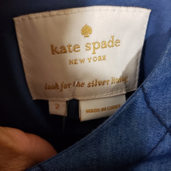 Kate Spade Quilted Chambray Mini Shift Dress - Picture 11 of 14